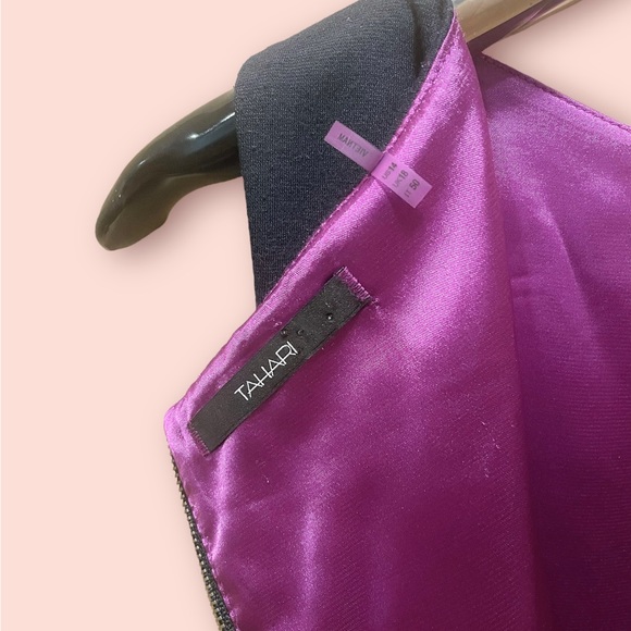 Tahari Designer Navy Sheath Dress - Picture 6 of 6